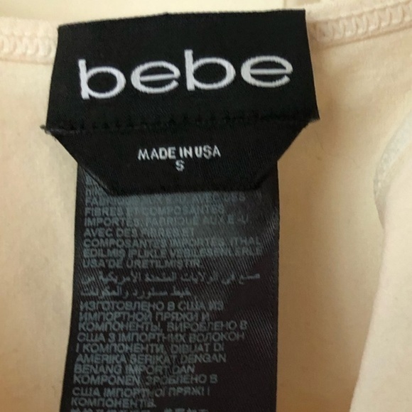 Bebe bodysuit light cream color size S - Picture 3 of 3